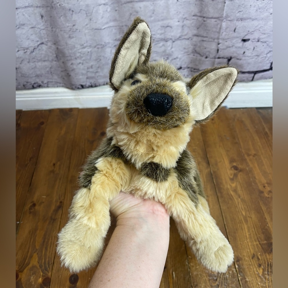 Folkmanis German shepherd puppy puppet plush